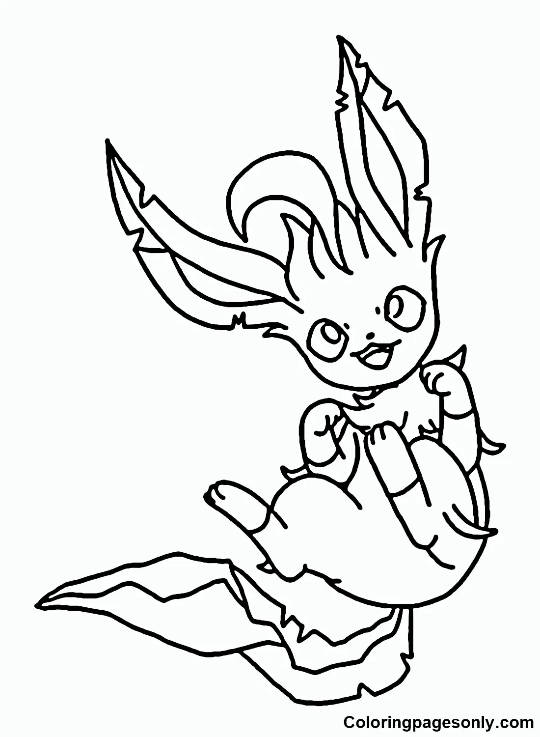 Leafeon Coloring Pages 13