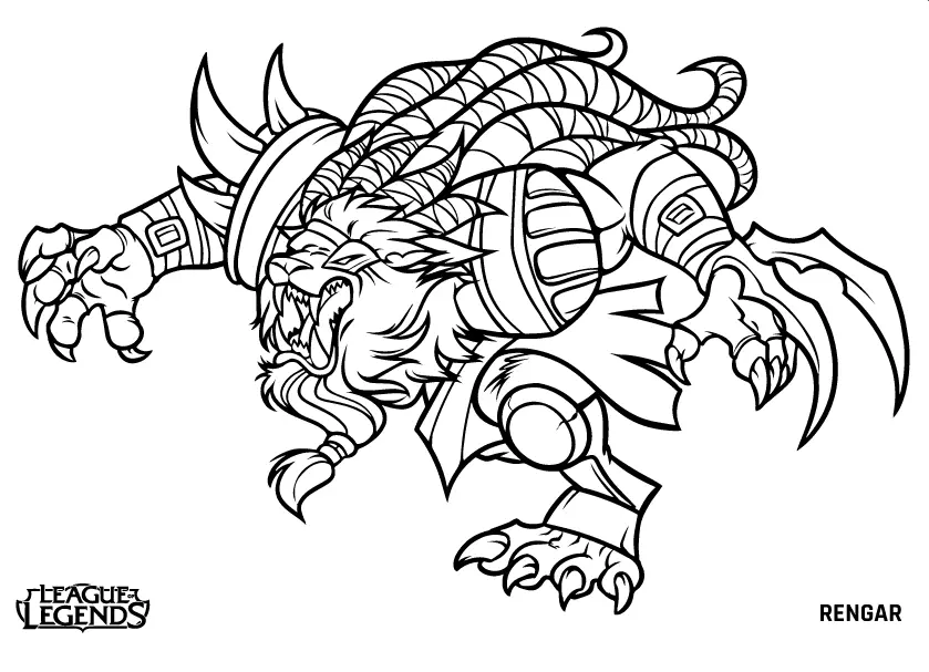 League of Legends Coloring Pages 13