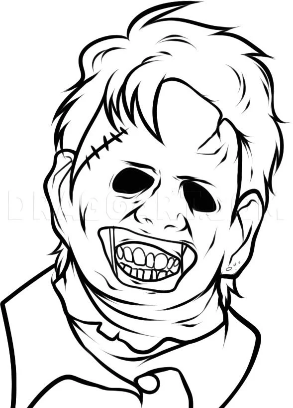 Leatherface Para Colorear 13