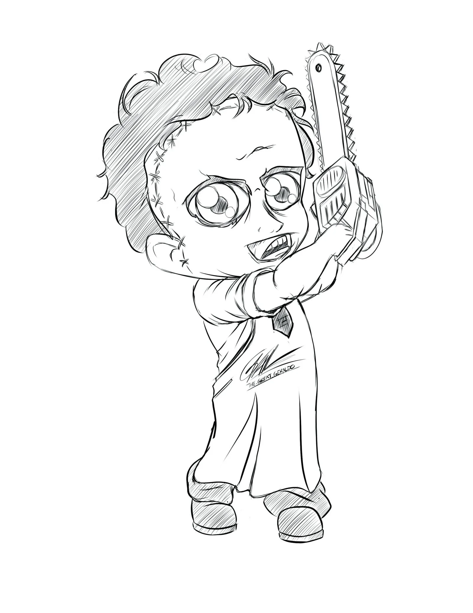Leatherface Coloring Pages