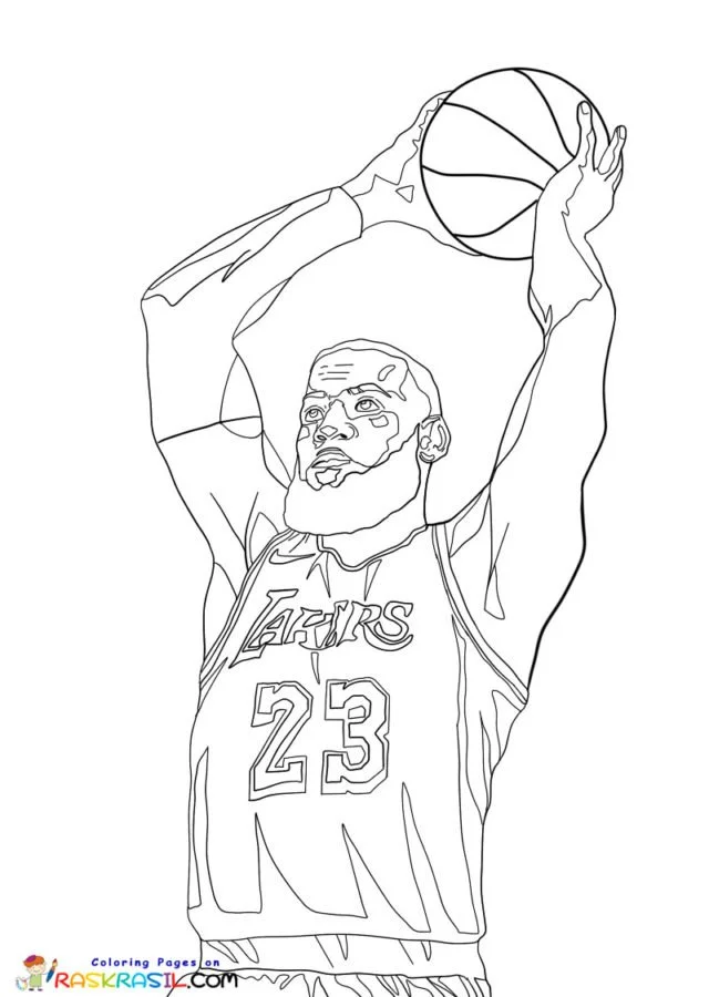 LeBron James Ausmalbilder