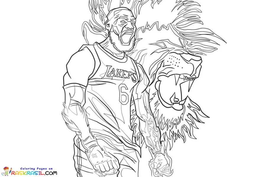 LeBron James Ausmalbilder 2