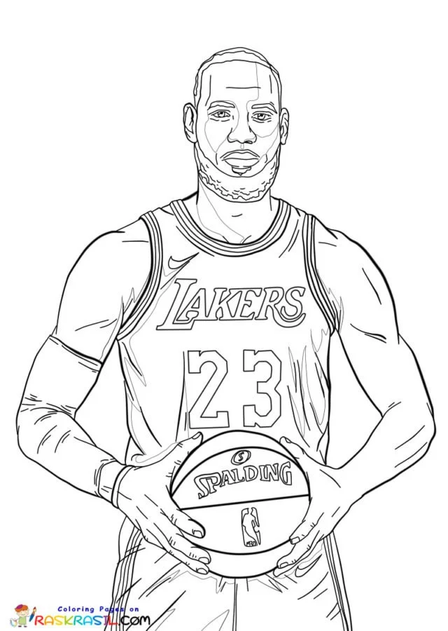 LeBron James Ausmalbilder 4