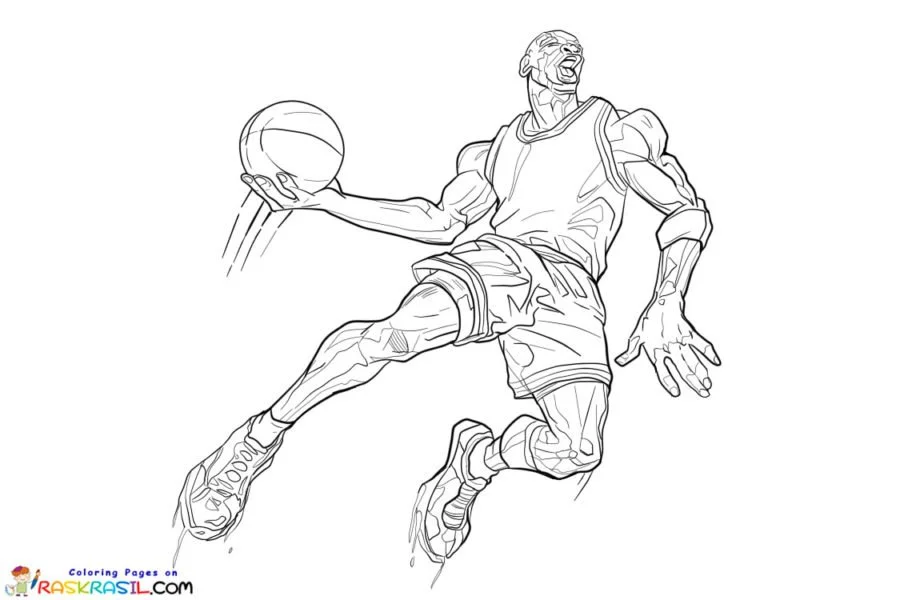 LeBron James Ausmalbilder 8