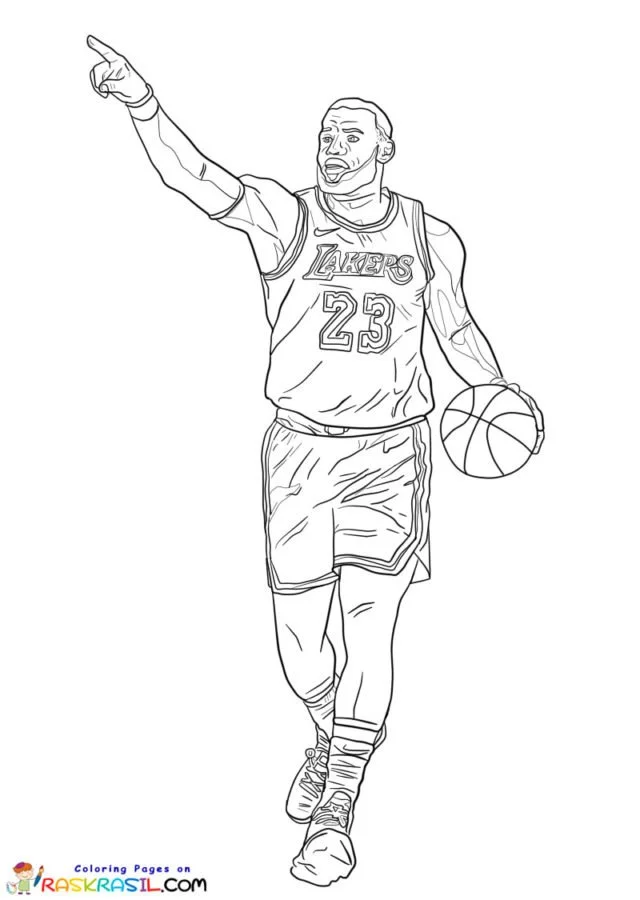 LeBron James Ausmalbilder 9
