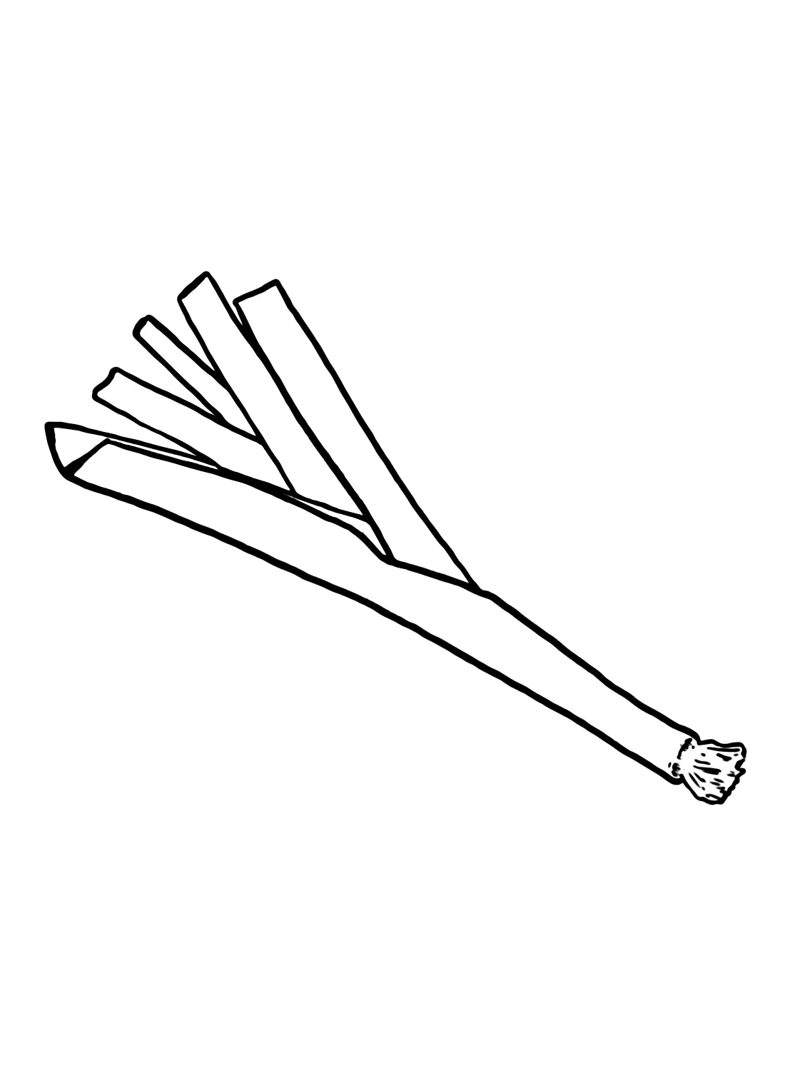 Leek Coloring Pages 2