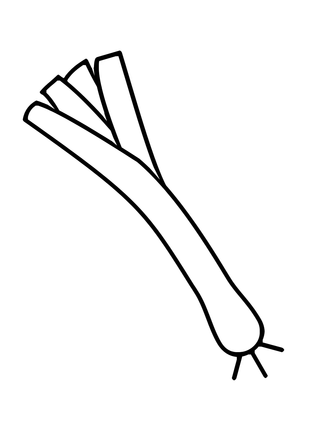 Leek Coloring Pages 4