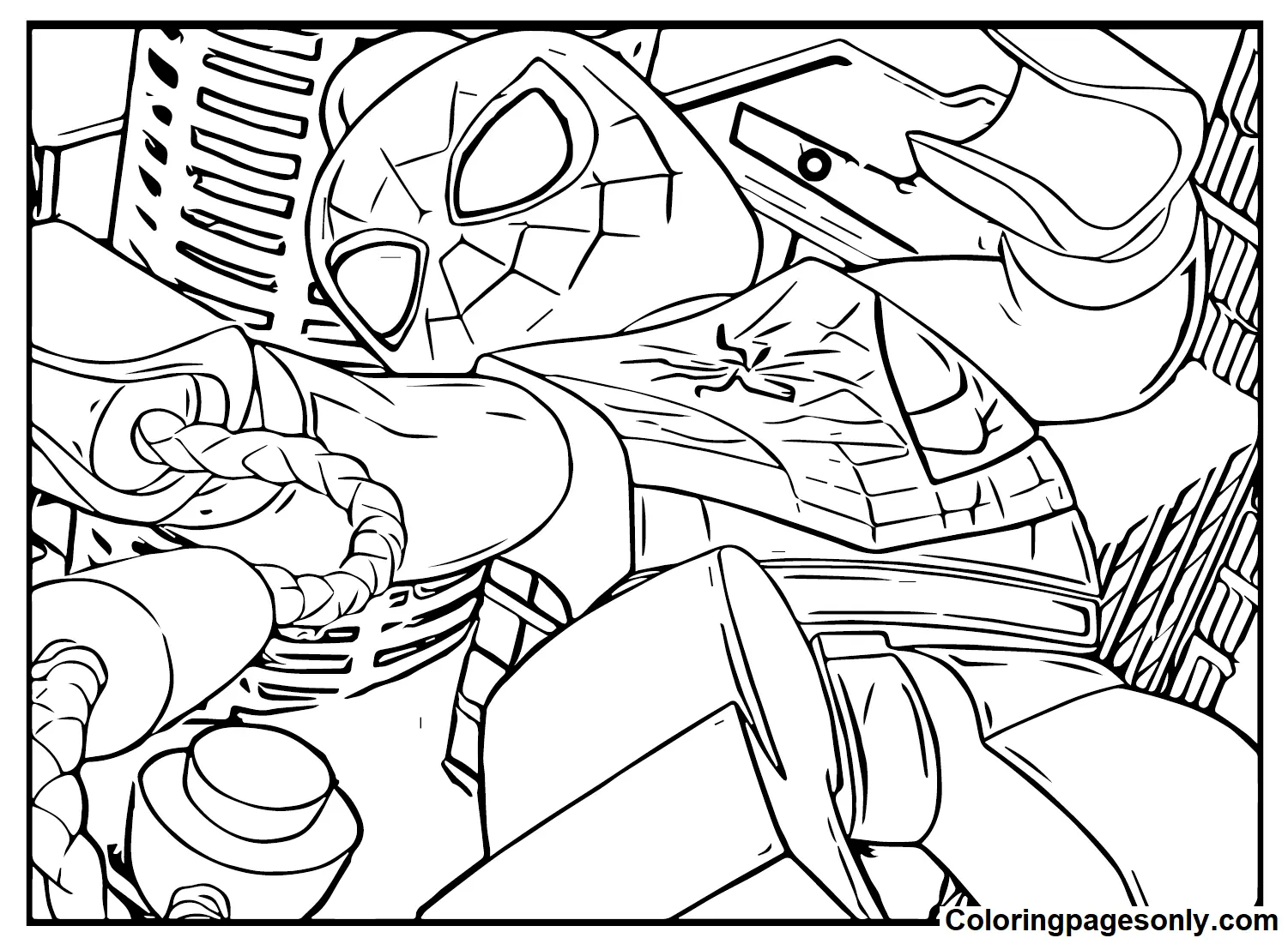 Lego Spiderman Coloring Pages 18