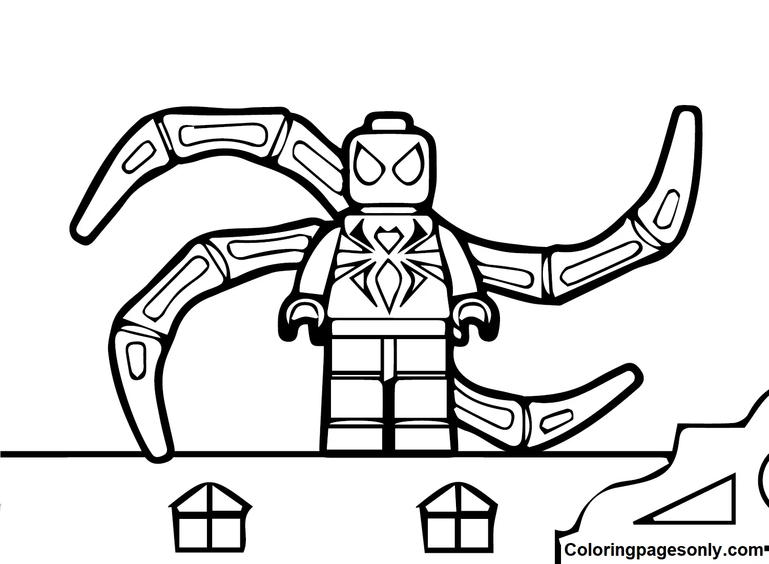 Lego Spiderman Coloring Pages 6