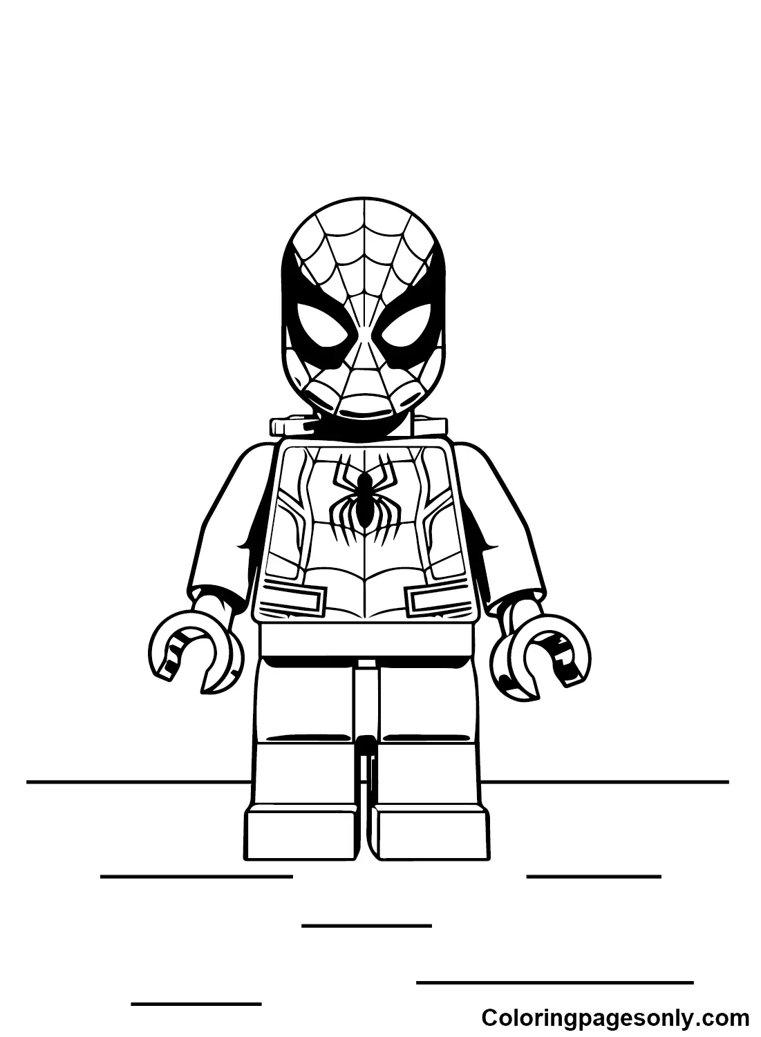 Lego Spiderman Coloring Pages 7