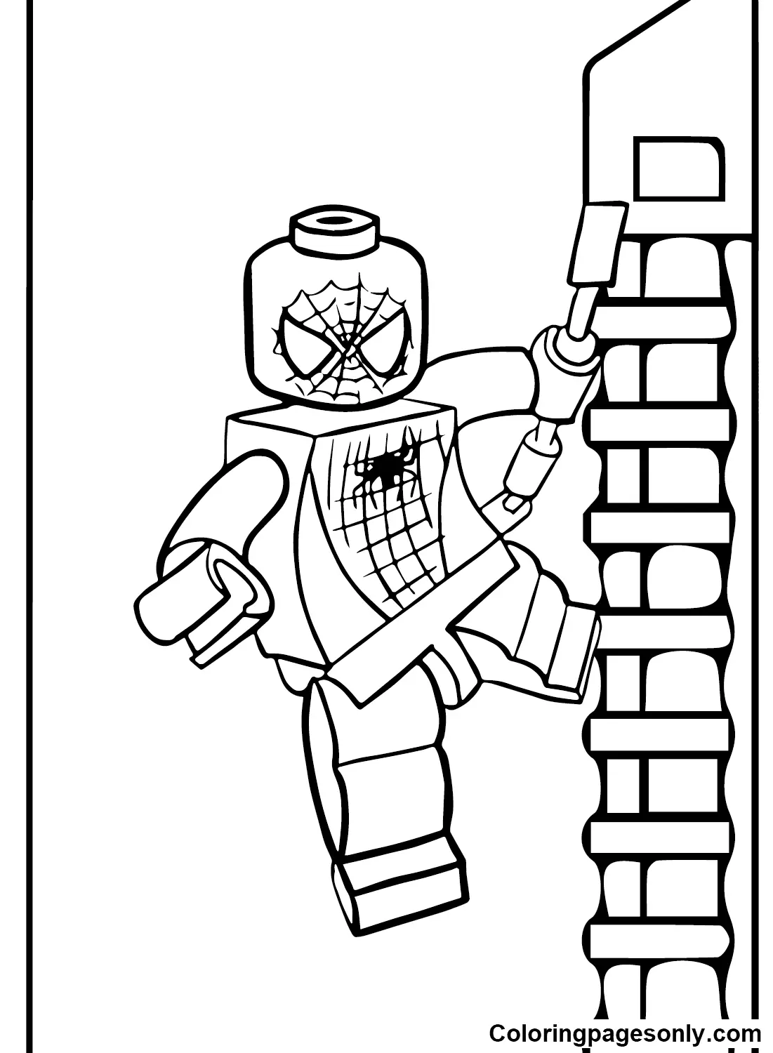Lego Spiderman Coloring Pages 8