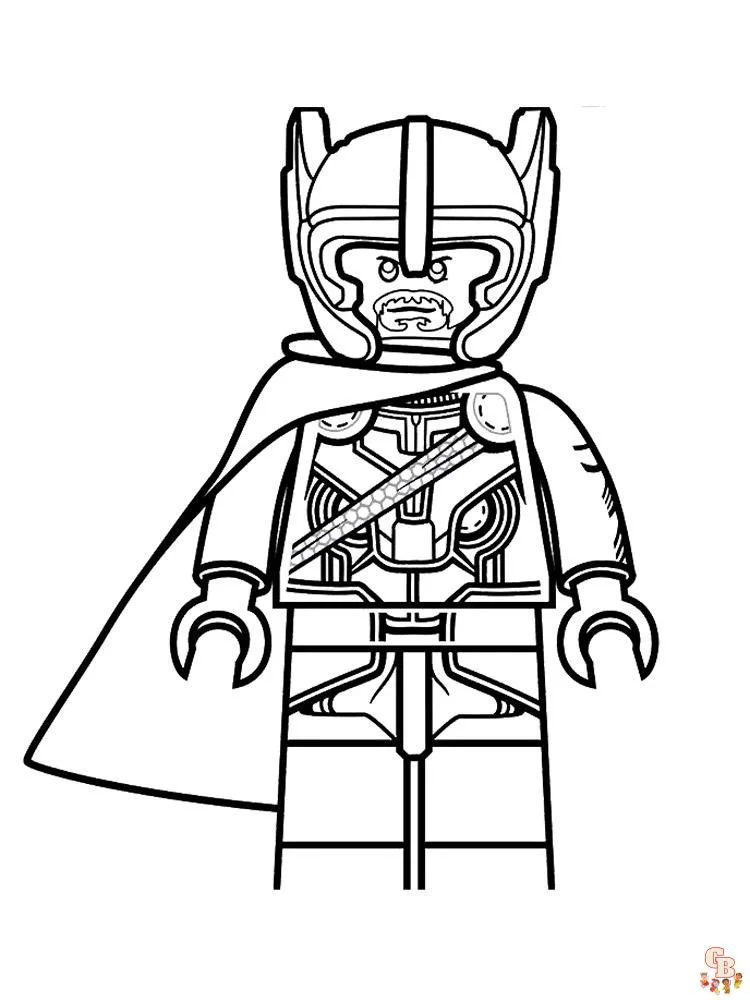 Lego Thor Coloring Pages 11