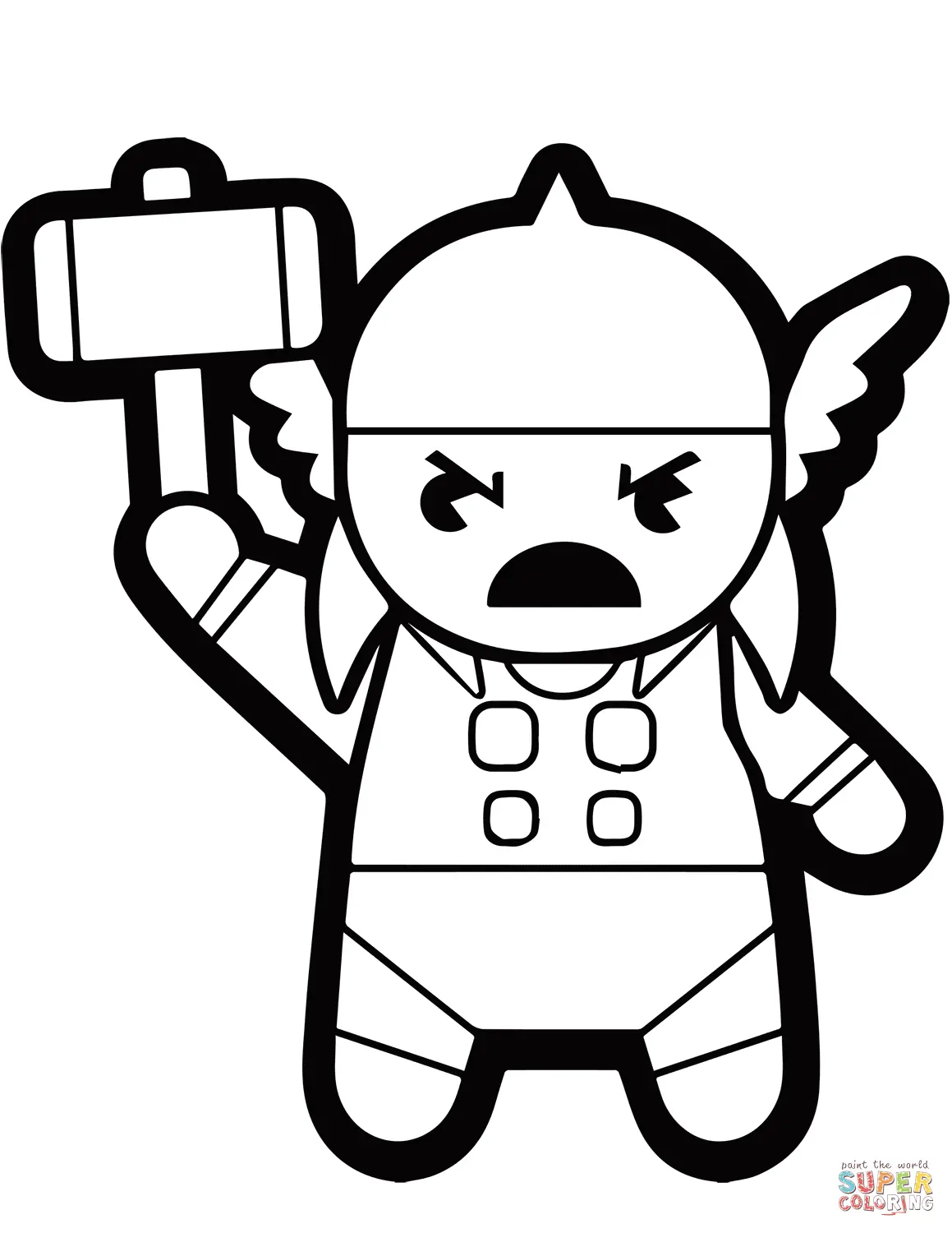 Lego Thor Coloring Pages 12