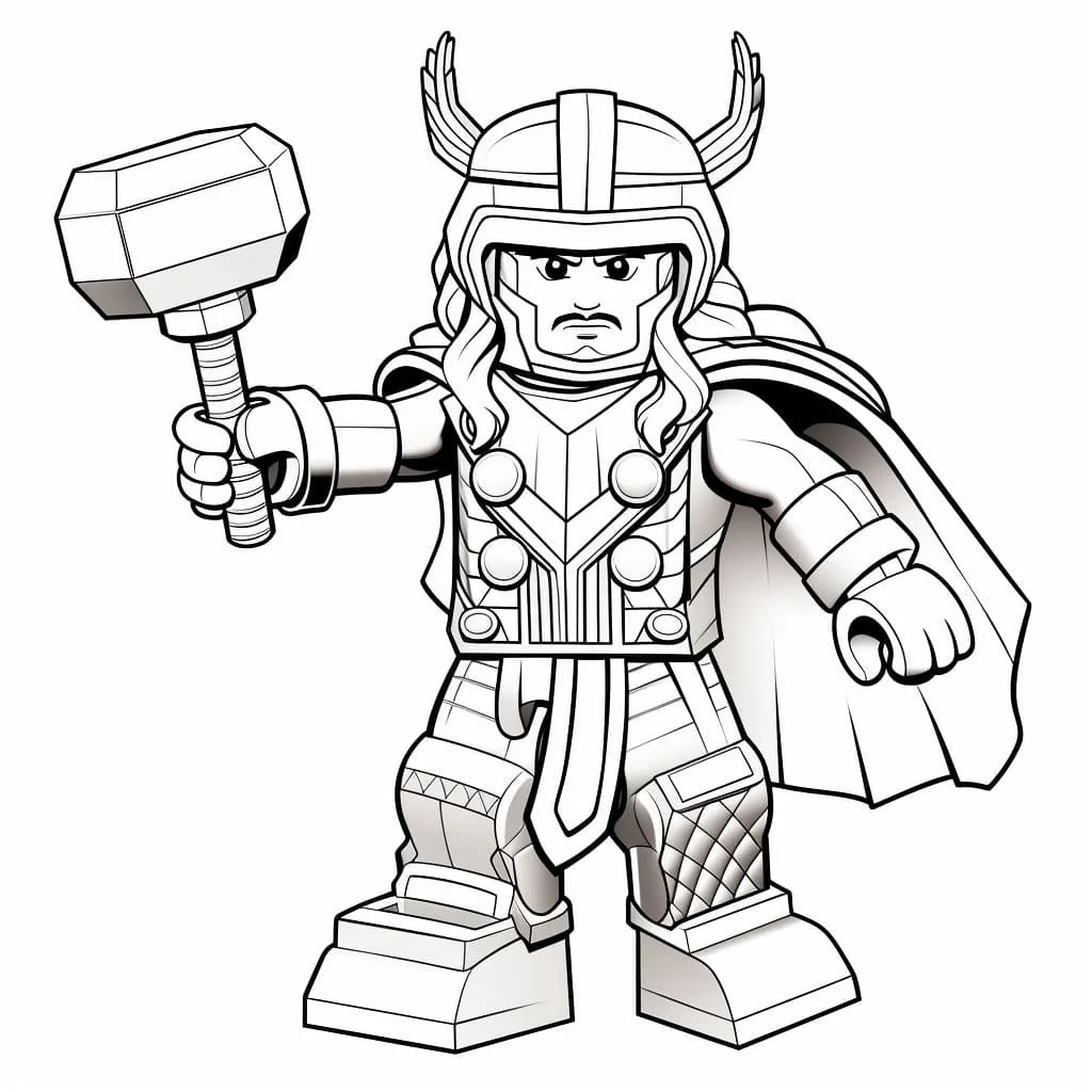 Lego Thor Coloring Pages 18