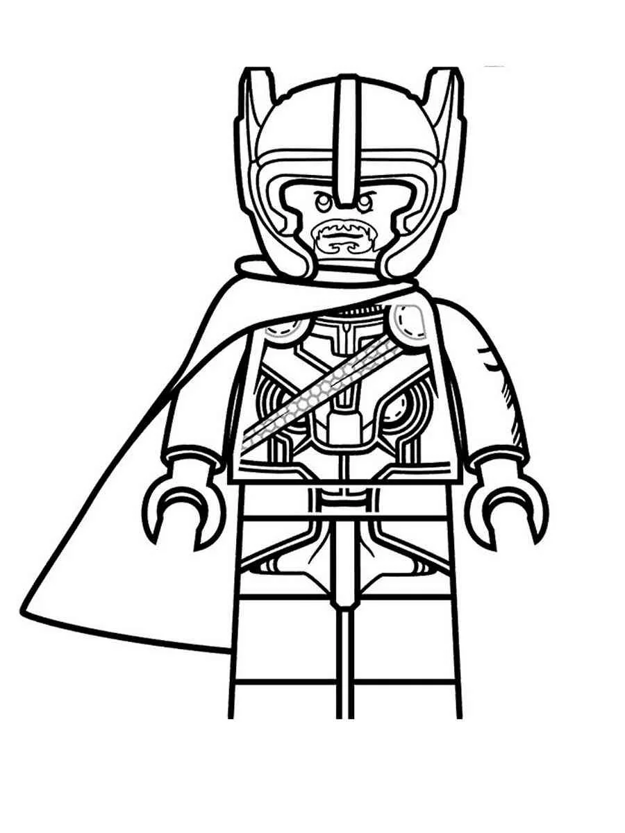 Lego Thor Coloring Pages 20