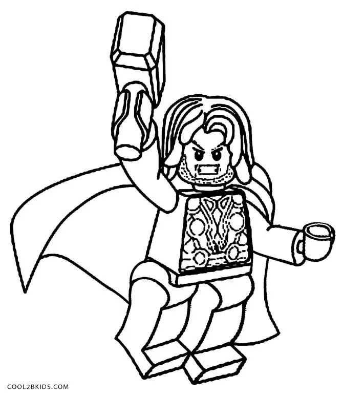 Lego Thor Coloring Pages 3