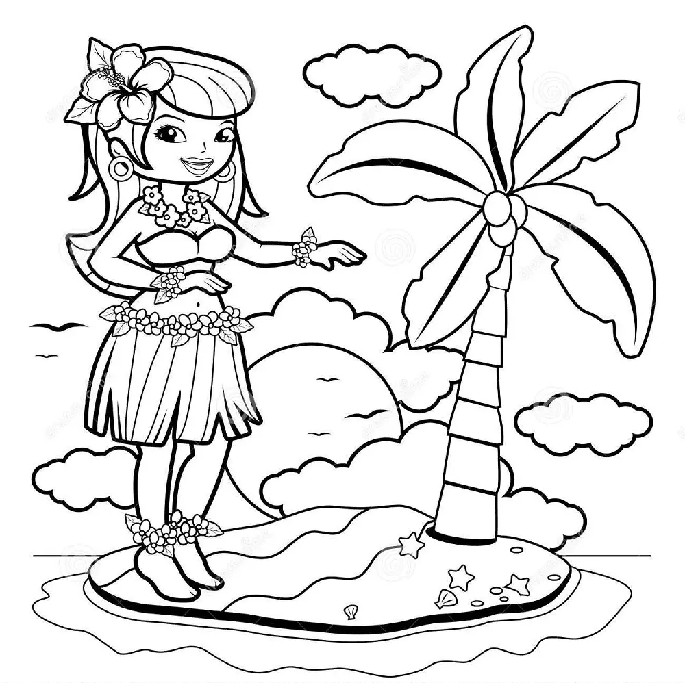 Lei Day Ausmalbilder 9