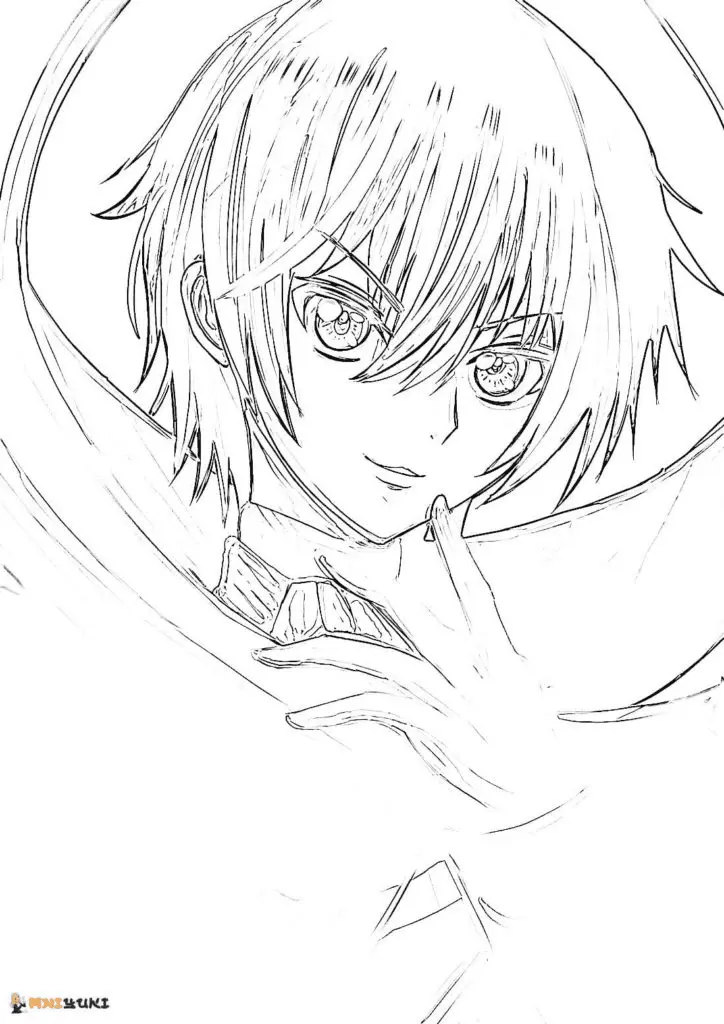 Desenhos de Lelouch Lamperouge Para Colorir 16