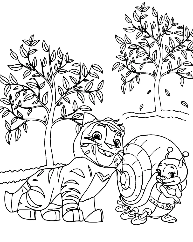 Leo and Tig Coloring Pages 11