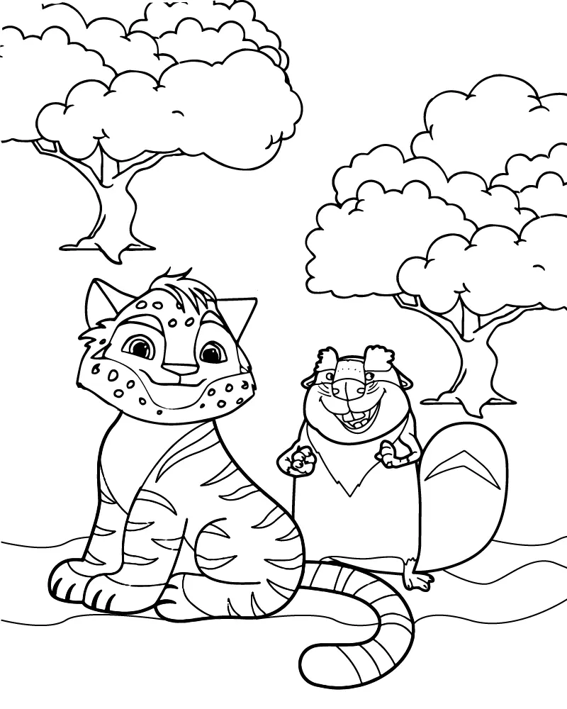 Leo and Tig Coloring Pages 3
