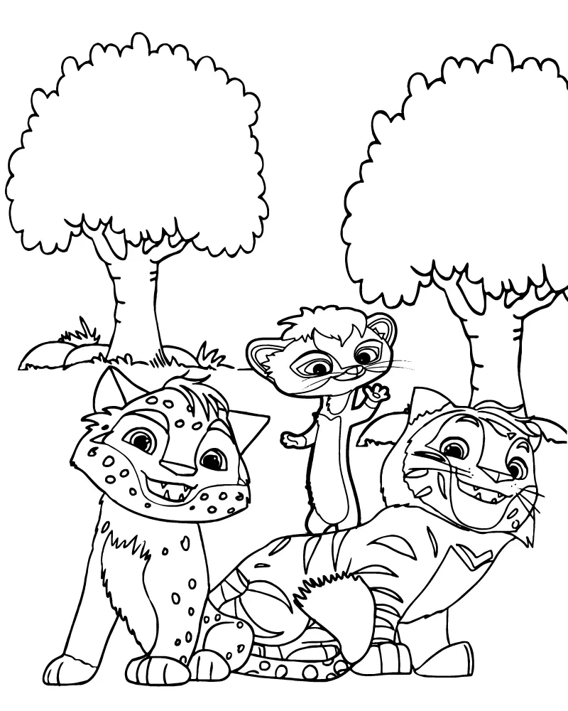 Leo and Tig Coloring Pages 4