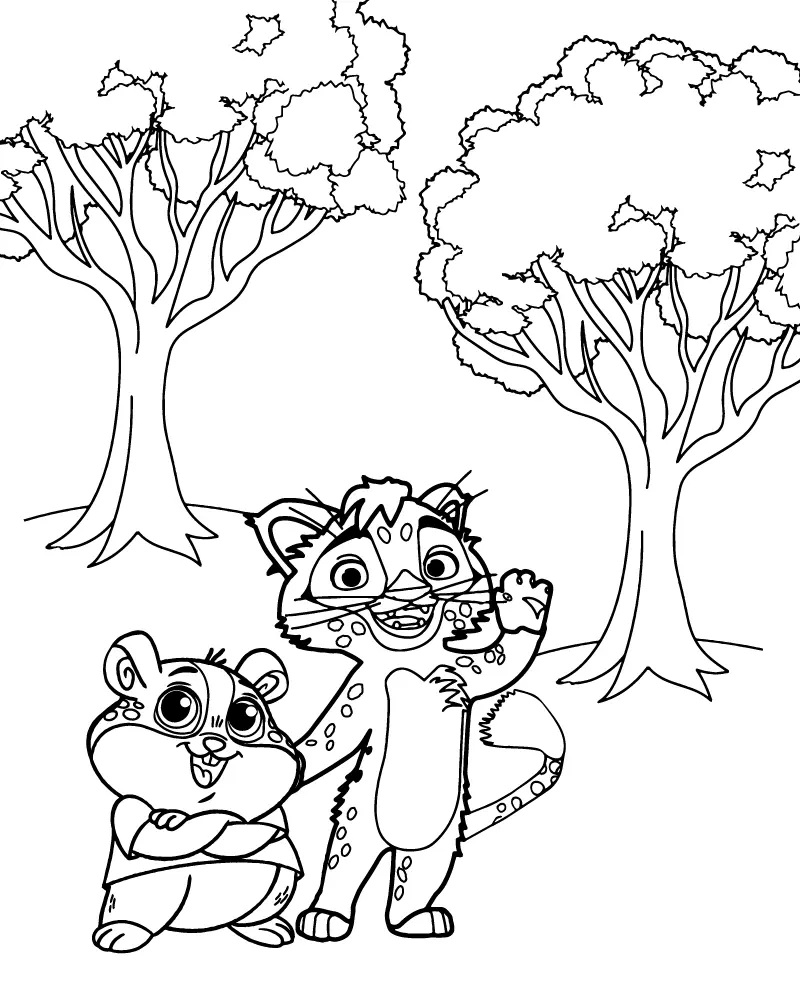 Leo and Tig Coloring Pages 5
