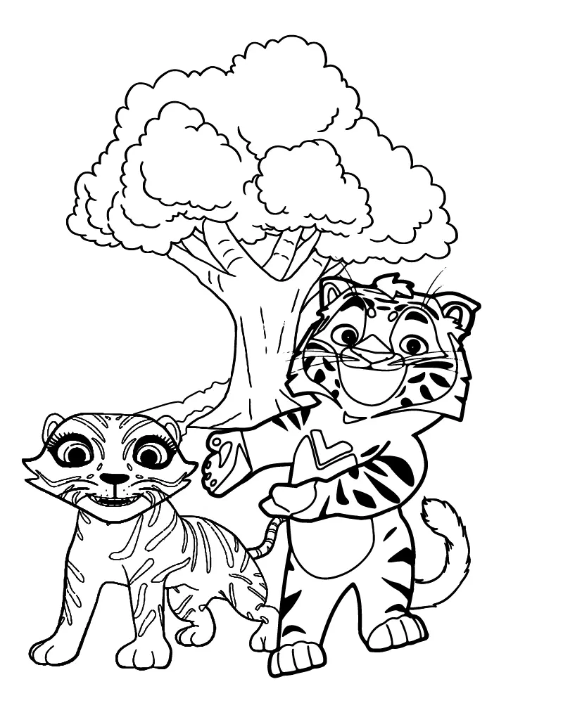 Leo and Tig Coloring Pages 6
