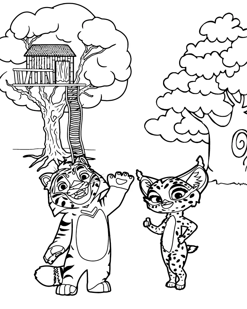 Leo and Tig Coloring Pages 7