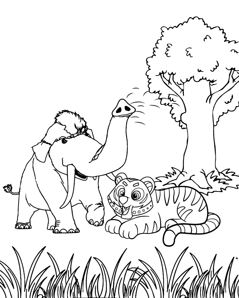 Leo and Tig Coloring Pages 9
