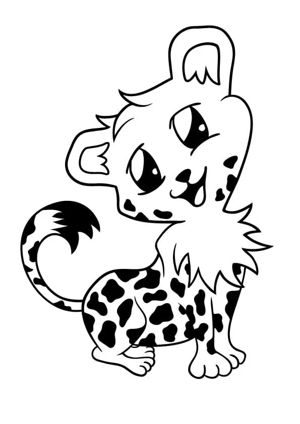 Leopardo Para Colorear 72