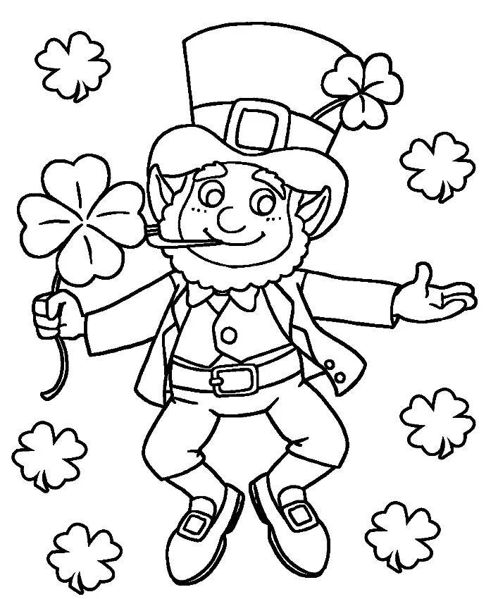 Desenhos de Leprechaun Para Colorir 1