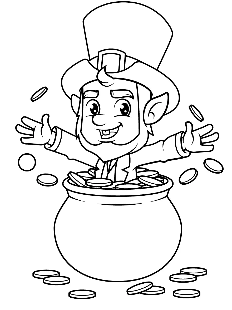 Desenhos de Leprechaun Para Colorir 12