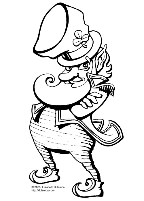 Desenhos de Leprechaun Para Colorir 55