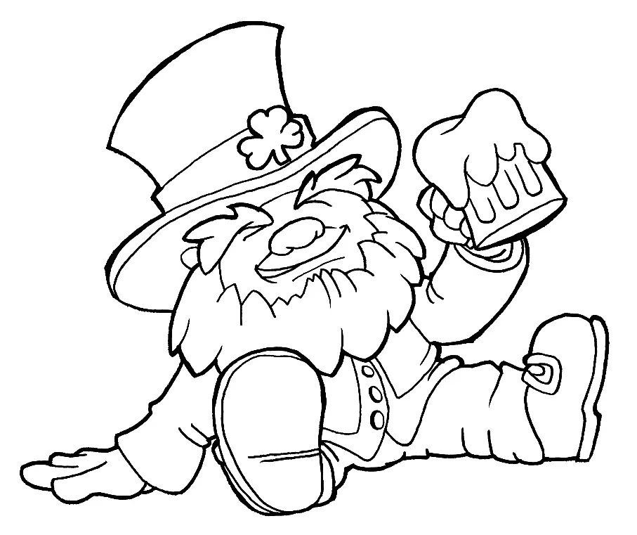 Desenhos de Leprechaun Para Colorir 7