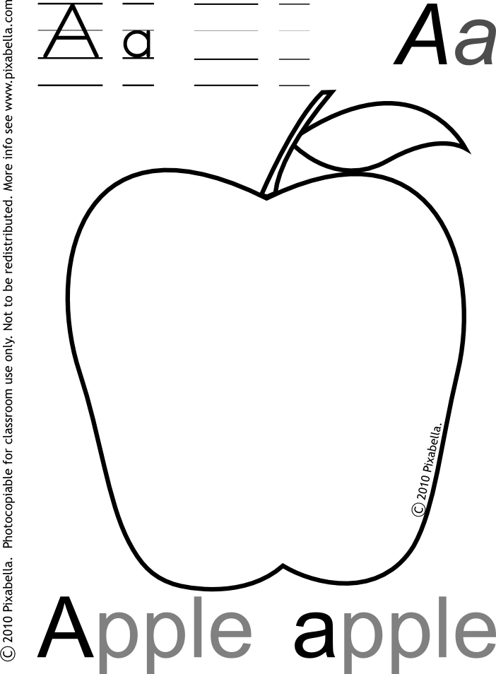 Ausmalbilder Buchstabe A 12