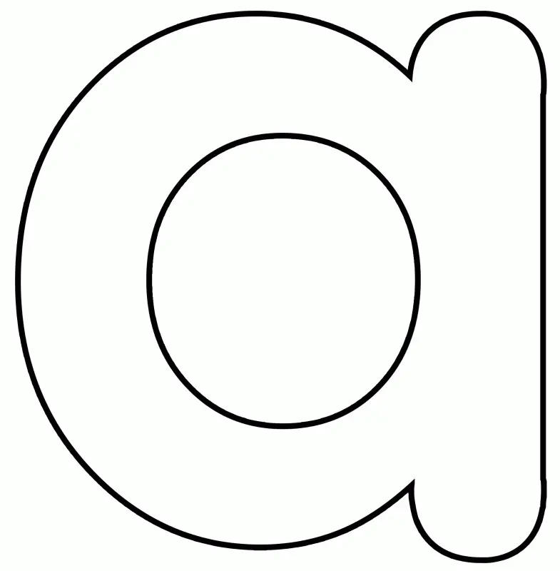 Ausmalbilder Buchstabe A 13