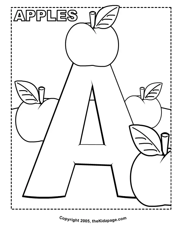 Ausmalbilder Buchstabe A 21