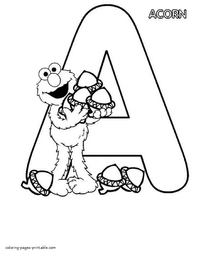 Ausmalbilder Buchstabe A 24