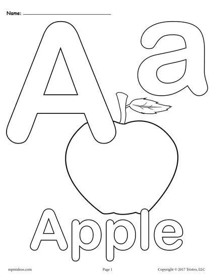 Ausmalbilder Buchstabe A 27