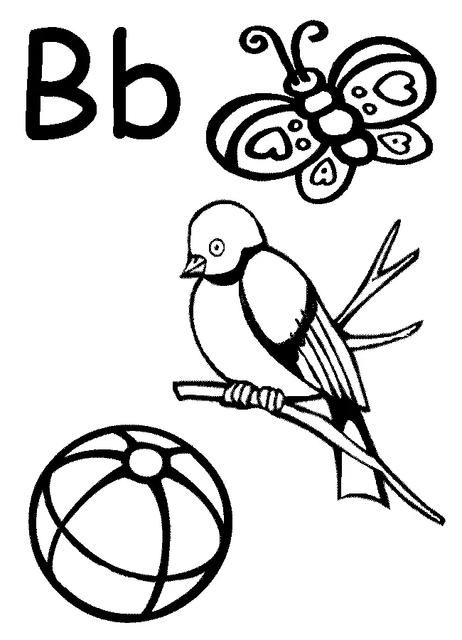 Desenhos de Letra B Para Colorir 20