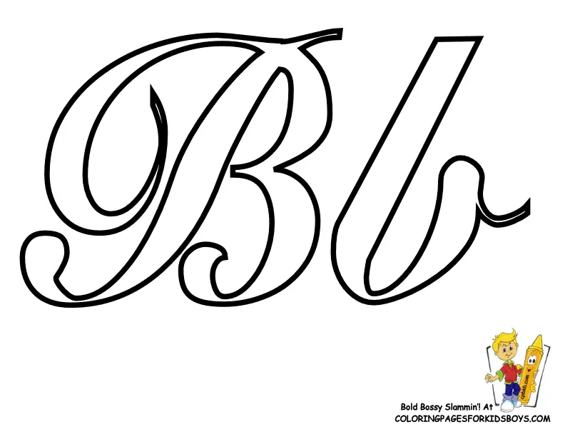 Desenhos de Letra B Para Colorir 21