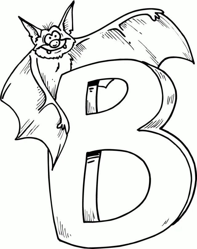 Buchstabe B Ausmalbilder