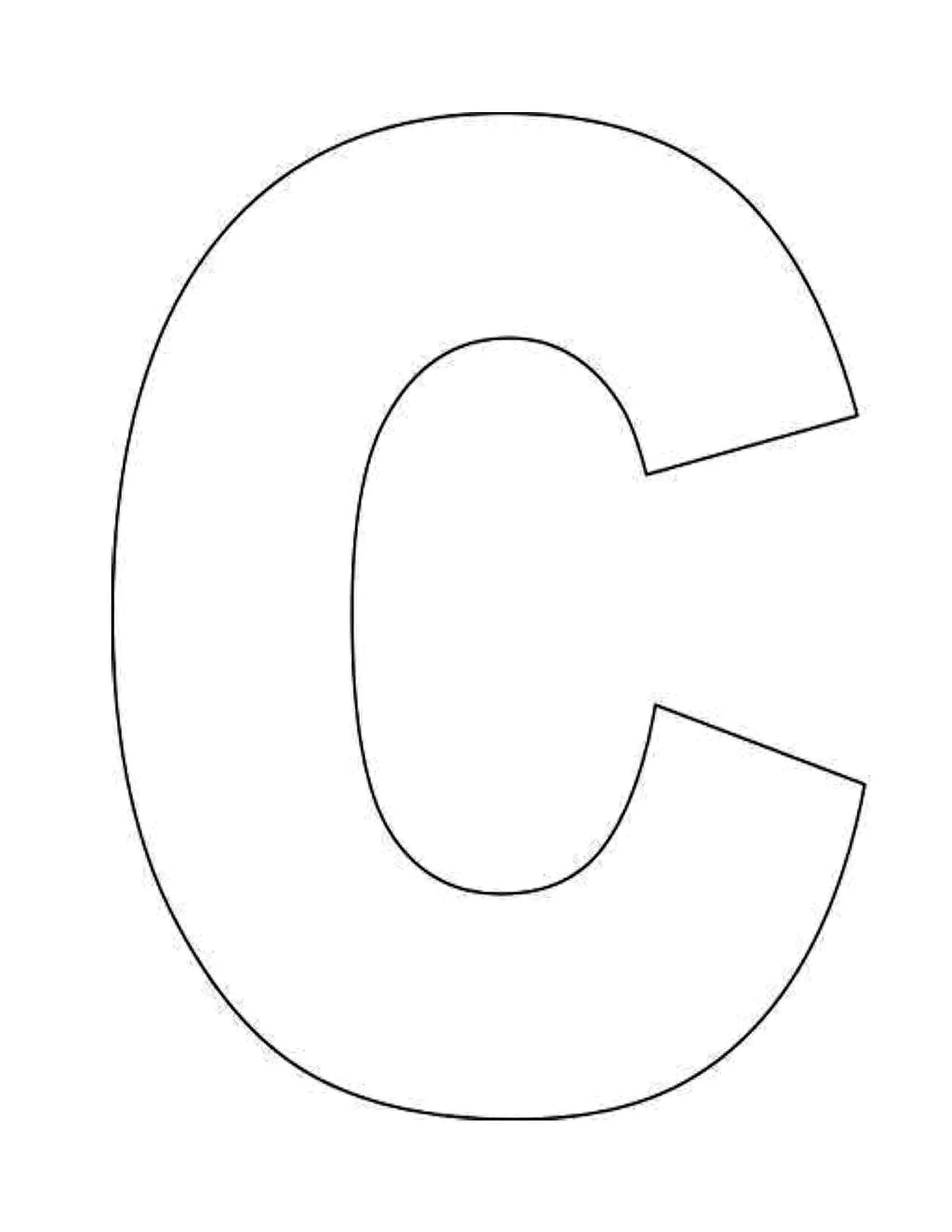 Letra C Para Colorear 10