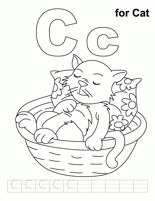 Letra C Para Colorear 13