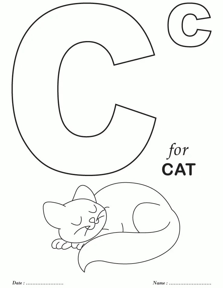 Letra C Para Colorear 17