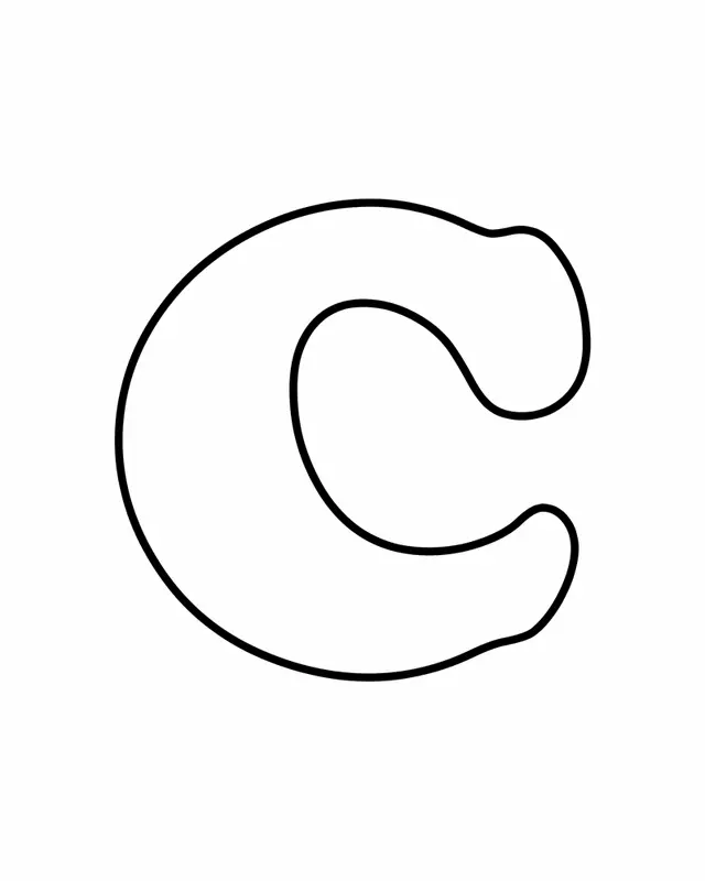 Letra C Para Colorear 23