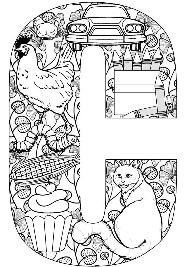 Letra C Para Colorear 25