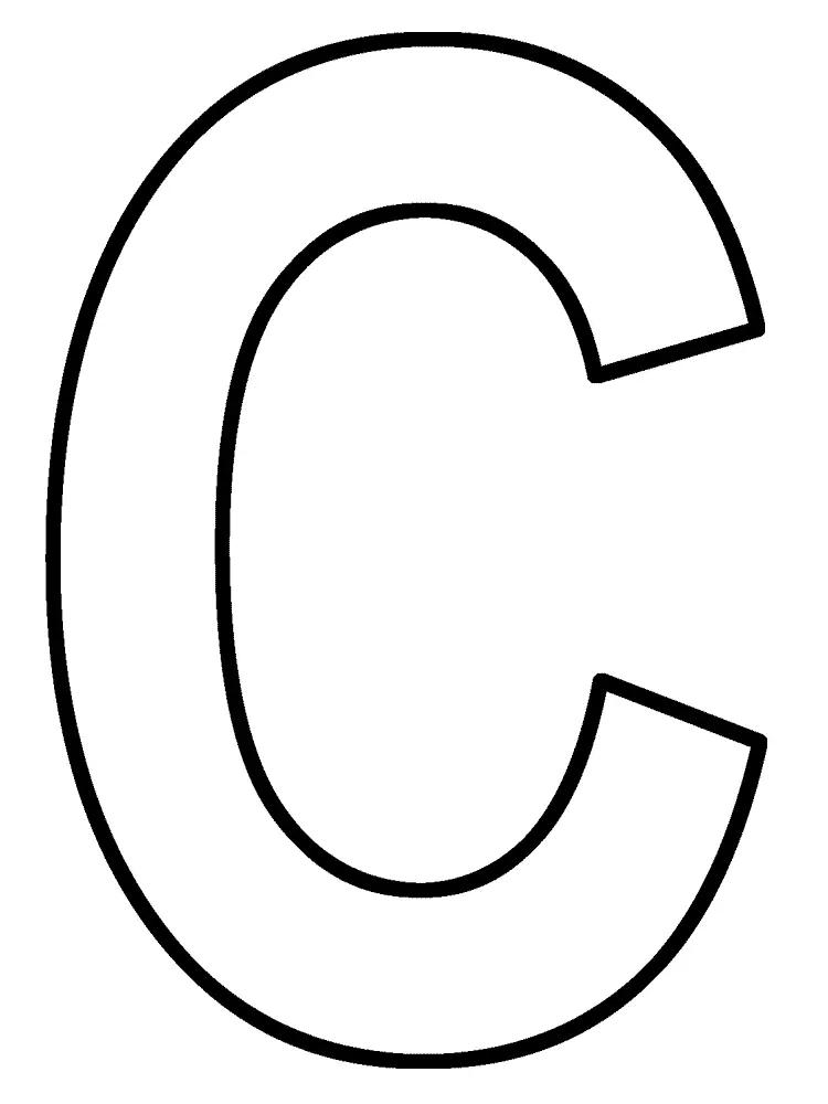 Buchstabe C Ausmalbilder