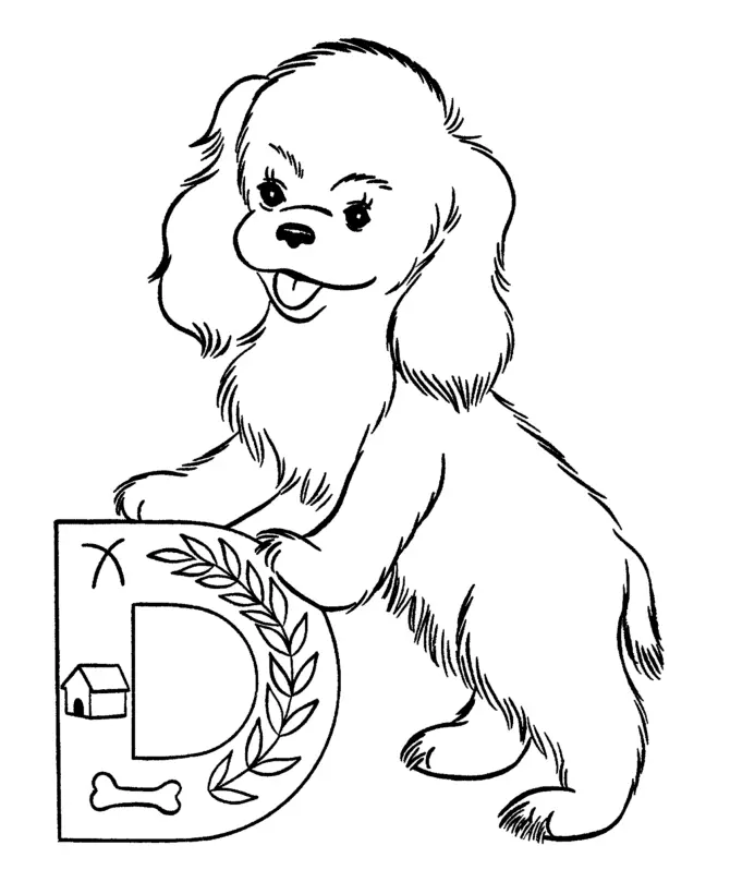 Desenhos de Letra D Para Colorir 19