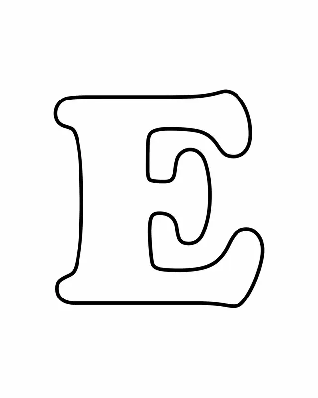 Buchstabe E Ausmalbilder 26